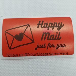 8/$20 40ct Customizable Stickers 2.25" x 1.25" Red Labels